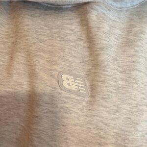 New Balance Light Gray Logo Sweatshirt